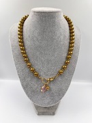 Naszyjnik ze złotego hematytu