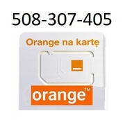 508-307-405 Zloty Platynowy Numer Starter Orange