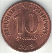 Filipiny 10 sentimo centymów 2013 -  17 mm - nr 2