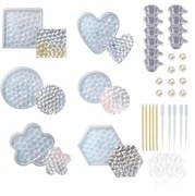 6x Forma Silikonowa Diamentowa Podstawki Silikonowe Formy Do Odlewania