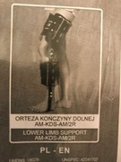 Orteza kończyny dolnej z zakresem ruchomości AM-KD