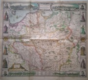 REPRINT MAPY Z 1630 r. POLSKI I ŚLĄSKA