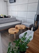 Stoliki kawowe z litego drewna -Zestaw 