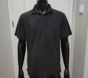 czarno szara koszulka męska polo wzór kropki ombre Calvin Klein S 