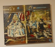 Dawni Mistrzowie, olej na płutnie, 37x 46 cm