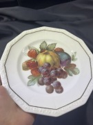 Rosenthal Maria - Talerze z motywem owoców - zestaw 6 sztuk