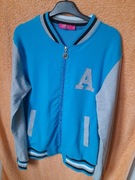 Damska niebieska bluza bejsbolowa z szarymi rękawami Kijen rozmiar L 40