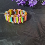 Bransoletka ręcznie robiona – kolorowa, elastyczna, unikat