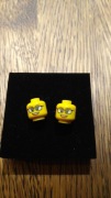 Kolczyki LEGO - główka w okularach