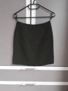 Zielona elegancka krótka spódniczka mini z rozcięciem miniówka rozmiar 34 