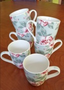 Komplet 6 kubków Altom Design – Róża Paryska – Porcelana 320 ml