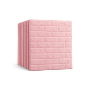 Różowe Panele Samoprzylepne 3D - Kamień