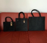 Torba bag jutowa jute czarny mała średnia duża Westfordmill