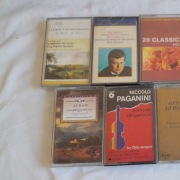 Beethoven, Bach, Paganini, Gershwin Kasety Audio x 7 Komplet