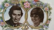 Talerz książę Karol Lady Diana Spencer ślub 1981 porcelana Royal Worcester