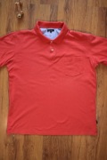 Polo Bison r. XL czerwone męskie bawełniane kr rękaw