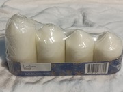 Komplet 4 zapachowych świec dekoracyjnych LIVARNO home – Białe, waniliowe