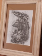 Grafika myśliwska łowiecka ROGACZ SARNY KOZIOŁ. A4