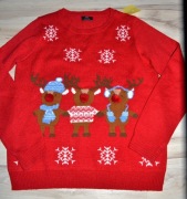 94^ F&F Świąteczny sweter Reniferki  40/42