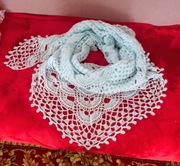 CHUSTA RĘCZNIE ROBIONA NA SZYDEŁKU