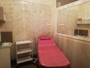 Fotel kosmetyczny stolik kosmetyczny lampa kosmet.