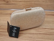 Elegancka Kopertówka Mascara London złota 