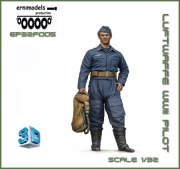 Figura pilota z druku  3D  wysoka jakość   1/32