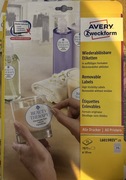 AVERY etykiety usuwalne L6019REV-25 kółka 10mm