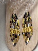 Kolczyki z japońskich koralików.