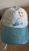 Czapka dziecięca Disney Frozen Elsa brokatowy daszek 52 cm regulowana
