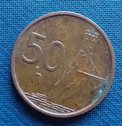 Moneta Słowacja 50 Halerzy 1998