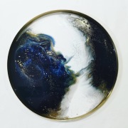 Taca dekoracyjna ręcznie zdobiona