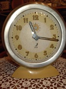 Stary duży budzik nakręcany JAZ Francja lata 60 te