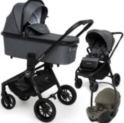 Wózek spacerówka gondola + 2 foteliki z bazą