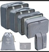 Zestaw 7 szt. organizerów podróżnych do walizki.