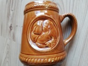 Stary  kufel ceramiczny do piwa