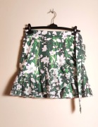 Monnari spódnica kopertowa mini bawełna seledyn L 40