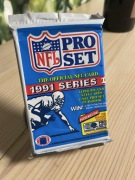 Karty premium kolekcjonerskie NFL PRO set z 1991 r.