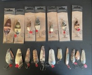 zestaw spinningowy wahadłówki, błystki, przynęty Alga 1 2 3