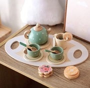 Drewniany zestaw herbaty DARMOWA WYSYŁKA