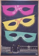 Noc w Wenecji, plakat filmowy, 1954 Srokowski RARE