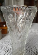 Szklany ala kryształ wazon 
