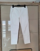 białe spodnie c&a na gumce l 40