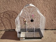 Klatka dla papug używana z osprzętem wysyłka.