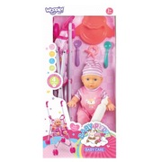 WOOPIE ROYAL Pierwsza Lalka Bobas z Wózkiem Opiekunka + Zestaw do Karmienia