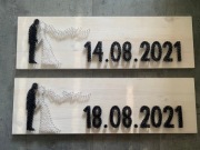 PREZENT NA ŚLUB DESKA PERSONALIZOWANA PARA MŁODA