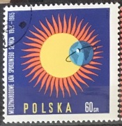Kolekcja 2 znaczków Polska PRL lata spokojnego Słońca 1965 r.