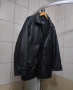 płaszcz kurtkaEMC XL  laguna leather man elegancki damski czarna ciemna bl