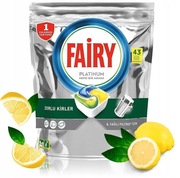 Kapsułki do Zmywarki Fairy Platinum All in One Lemon 43 Sztuki