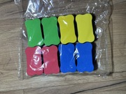 Gąbki do tablicy magnetycznej 8 sztuk 7x4